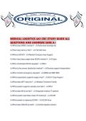 MEDICAL LOGISTICS 4A1 CDC STUDY GUIDE ALL QUESTIONS AND ANSWERS SURE A&period;pdf