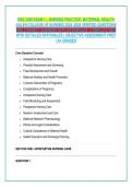 NSG 3500 EXAM 1 &ndash; NURSING PRACTICE&colon; MATERNAL HEALTH &NewLine;GALEN COLLEGE OF NURSING 2025&ndash;2026 VERIFIED QUESTIONS &NewLine;AND CORRECT ANSWERS WITH RATIONALES &vert; COMPLETE Q&A &NewLine;WITH DETAILED RATIONALES &vert; OBJECTIVE ASSESSMENT PREP &NewLine;&vert; A&plus; GRADED 
