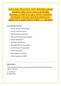 AMCA EKG PRACTICE TEST 2025&sol;2026 Updated &NewLine;Questions with Correct Answers & Detailed &NewLine;Rationales COMPLETE Q&A WITH VERIFIED &NewLine;ANSWERS AND DETAILED RATIONALES &vert; &NewLine;OBJECTIVE ASSESSMENT PREP &vert; A&plus; GRADED &NewLine; 