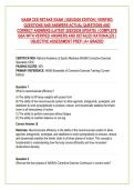NASM CES RETAKE EXAM &vert; 2025&sol;2026 EDITION &vert; VERIFIED &NewLine;QUESTIONS AND ANSWERS ACTUAL QUESTIONS AND &NewLine;CORRECT ANSWERS &lpar;LATEST 2025&sol;2026 UPDATE&rpar; &vert; COMPLETE &NewLine;Q&A WITH VERIFIED ANSWERS AND DETAILED RATIONALES &vert; &NewLine;OBJECTIVE ASSESSMENT PREP &vert; A&plus; GRADED 