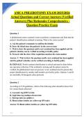AMCA PHLEBOTOMY EXAM 2025&sol;2026 &NewLine;Actual Questions and Correct Answers &lpar;Verified &NewLine;Answers&rpar; Plus Rationales Comprehensive &NewLine;Question Practice Exam