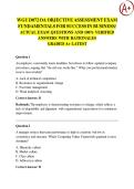 WGU D072 OA OBJECTIVE ASSESSMENT EXAM  FUNDAMENTALS FOR SUCCESS IN BUSINESS&sol;  ACTUAL EXAM QUESTIONS AND 100&percnt; VERIFIED  ANSWERS WITH RATIONALES  GRADED A&plus; LATEST