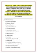 CMN 568 FINAL EXAM &ndash; FAMILY NURSE PRACTITIONER &NewLine;&lpar;FNP&rpar; COMPREHENSIVE ASSESSMENT 2026&sol;2027 &NewLine;UPDATE COMPLETE QUESTIONS WITH VERIFIED &NewLine;CORRECT ANSWERS &vert; ACTUAL QUESTIONS AND &NewLine;CORRECT ANSWERS &lpar;LATEST 2026&sol;2027 UPDATE&rpar; &vert; &NewLine;COMPLETE Q&A WITH VERIFIED ANSWERS