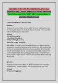 H&R BLOCK INCOME TAX COURSE EXAM Actual &NewLine;Questions and Correct Answers &lpar;Verified Answers&rpar; &NewLine;Plus Rationales 2026&sol;2027 Q&A &vert; Comprehensive &NewLine;Question Practice Exam