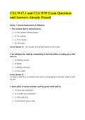 CSA W47&period;1 and CSA W59 Exam Questions and Answers Already Passed&NewLine;