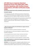 API SIEE Source Inspector Electrical Equipment Exam Prep 2026&ndash;2027 &vert; 200&plus; Practice Questions with Verified Answer Explanations &vert; API SIEE Certification Study Guide