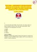WGU D344 &ndash; ASSESSMENT AND DIAGNOSTIC  PROCESSES OF PSYCHIATRIC NURSE PRACTITIONER QUESTIONS AND CORRECT DETAILED ANSWERS WITH  RATIONALES 100&percnt; GUARANTEED PASS&excl;&excl; <LATEST VERSION>
