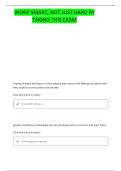 PSYCH 388 UNIT 13 QUESTIONS AND CORRECT ANSWERS