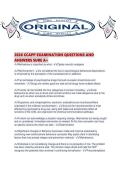2026 CCAPP EXAMINATION QUESTIONS AND ANSWERS SURE A&period;pdf&NewLine;&NewLine;1&period; Document information