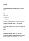 NCATT Latest 2026&sol;2027 Exam Questions and Verified Solutions