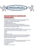 WGU D320 CORRECT ALL QUESTIONS AND ANSWERS SURE A&period;pdf