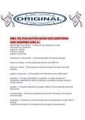 MBA 704 EVALUATION EXAM 2026 QUESTIONS AND ANSWERS SURE A&period;pdf