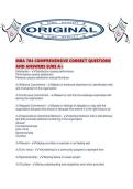 MBA 704 COMPREHENSIVE CORRECT QUESTIONS AND ANSWERS SURE A&period;pdf