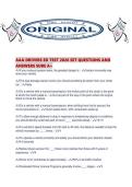 AAA DRIVERS ED TEST 2026 SET QUESTIONS AND ANSWERS SURE A&period;pdf