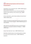 DMEC-CLMS Final Exam Questions And Correct Answers Already Graded A&plus;