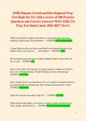 D202 Human Growth and Development Prep Test Bank for OA with a review of 600 Practice Questions and Correct Answers&sol; WGU D202 OA Prep Test Bank Latest 2026-2027 &lpar;New&excl;&rpar; 