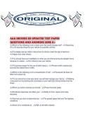 AAA DRIVERS ED UPDATED TEST PAPER QUESTIONS AND ANSWERS SURE A&period;pdf