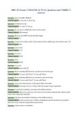 DHN 313 Exam 1 UPDATED ACTUAL Questions and CORRECT&NewLine;Answers