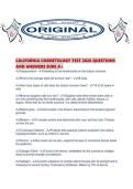 CALIFORNIA COSMETOLOGY TEST 2026 QUESTIONS AND ANSWERS SURE A&period;pdf