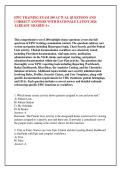 EPIC TRAINING EXAM 200 ACTUAL QUESTIONS AND &NewLine;CORRECT ANSWERS WITH RATIONALE LATEST 2026 &NewLine;ALREADY GRADED A&plus;