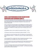 LEVEL I ANTITERRORISM STUDY EXAMS GUIDE QUESTIONS AND ANSWERS SURE A&period;pdf