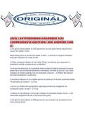 LEVEL I ANTITERRORISM AWARENESS 2026 COMPREHENSIVE QUESTIONS AND ANSWERS
