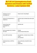 MLT126 3-6 Cytomegalovirus Exam&NewLine;Questions and Answers with Verified&NewLine;Solutions &vert; Latest Updated 2026