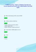 CAHIMS Exam Prep - Chapter 2&period;3 Healthcare Operations and&NewLine;Processes Questions and Answers with Verified Solutions &vert; Latest 2026&NewLine;Update