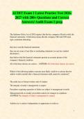 AUDIT Exam 1 Latest Practice Test 2026-2027 with 200&plus; Questions and Correct Answers&sol; Audit Exam 1 prep