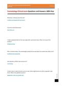 Cosmetology Clinical exam Questions and Answers 100&percnt; Pass