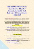 NHA CCMA 2nd Practice Test &vert; Exam Questions & Detailed Answers &vert; Latest Update Study Guide with 100&percnt; Correct Answers &ndash; 2026 &vert; 2027&period;&NewLine;