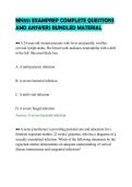 MN551 EXAMPREP COMPLETE QUESTIONS &NewLine;AND ANSWERS BUNDLED MATERIAL 