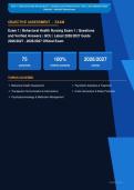 Behavioral Health Nursing Exam 1 Actual 2026&sol;2027 &ndash; 100&percnt; Verified &vert; Detailed Rationales &ndash; Pass Guaranteed &ndash; A&plus; Graded