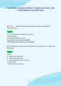 Cancer Registry Operations Modules 1-5 Questions and Answers with&NewLine;Verified Solutions &vert; Latest 2026 Update