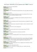 OSC Exam 1 UPDATED ACTUAL Questions and CORRECT Answers