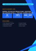 General Psychology Module 1 Exam Actual 2026&sol;2027 &ndash; 100&percnt; Verified &vert; Detailed Rationales &ndash; Pass Guaranteed &ndash; A&plus; Graded
