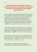 NURS 6521 ADVANCED PHARMOCOLOGY FINAL EXAM &NewLine;NEWEST 2026&sol;2027 ACTUAL EXAM COMPLETE 200 QUESTIONS &NewLine;AND CORRECT DETAILED ANSWERS &lpar;VERIFIED ANSWERS&rpar; &NewLine;&vert;ALREADY GRADED A&plus;