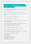 Florida Chiropractic Laws and Rules Updated&NewLine;Actual Exam Question and Answer &lpar;2026&sol;2027&rpar; &vert;&NewLine;100&percnt; Verified Answers