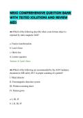 MRSO COMPREHENSIVE QUESTION BANK &NewLine;WITH TESTED SOLUTIONS AND REVIEW &NewLine;AIDS 