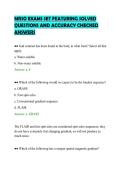 MRSO EXAMS SET FEATURING SOLVED &NewLine;QUESTIONS AND ACCURACY CHECKED &NewLine;ANSWERS 
