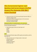 Ohio Environmental Engineer exam &NewLine;Questions And Correct Answers &lpar;Verified &NewLine;Answers&rpar; Plus Rationales 2026 Q&A &vert; &NewLine;Instant Download 