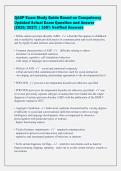 QASP Exam Study Guide Based on Competency&NewLine;Updated Actual Exam Question and Answer&NewLine;&lpar;2026&sol;2027&rpar; &vert; 100&percnt; Verified Answers