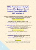 CCMA Practice Exam  &vert; Strategies Review of Key Quizzes & Correct Answers &vert; Newest Update 2026 &ndash; 2027 &lpar;Graded A&plus;&rpar;&NewLine;