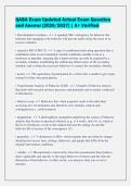 QABA Exam Updated Actual Exam Question&NewLine;and Answer &lpar;2026&sol;2027&rpar; &vert; A&plus; Verified