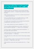 NCCCO Mobile Crane Updated Actual Exam&NewLine;Question and Answer &lpar;2026&sol;2027&rpar; &vert; 100&percnt;&NewLine;Verified Answers