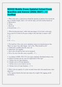 NCCCO Mobile Crane Updated Actual Exam&NewLine;Question and Answer &lpar;2026&sol;2027&rpar; &vert; A&plus;&NewLine;Verified&NewLine;