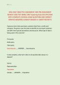 WGU D467 OBJECTIVE ASSESSMENT AND PRE ASSESSMENT &NewLine;NEWEST 2026 TEST BANK&vert; D467 Exploring Data OA & PA EXAM &NewLine;WITH COMPLETE 250 REAL EXAM QUESTIONS AND CORRECT &NewLine;VERIFIED ANSWERS&sol; ALREADY GRADED A&plus; &lpar;MOST RECENT&excl;&excl;&rpar; 