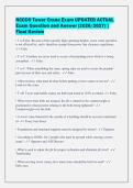 NCCCO Tower Crane Exam UPDATED ACTUAL&NewLine;Exam Question and Answer &lpar;2026&sol;2027&rpar; &vert;&NewLine;Final Review