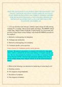 NR607 PRE DIAGNOSTIC EXAM &sol;NEWEST NR607 PRE DIAGNOSTIC TEST 2026&sol;2027 TESTBANK AND STUDY GUIDE COMPLETE ACCURATE EXAM APPROVED QUESTIONS AND CORRECT VERIFIED ANSWERS WITH DETAILED RATIONALES &lpar;A NEW UPDATED VERSION 2026 EDITION&rpar; &vert;GUARANTEED PASS A&plus; &vert;FULL R