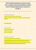 WGU D282 Final Exam &lpar;Latest 2026&sol; &NewLine;2027 Update&rpar; Cloud Foundations guide&vert; &NewLine;100&percnt; Verified Questions & Answers &vert; &NewLine;Grade A